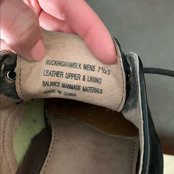 GH Bass Buckingham Size 7 1/2D Black Leather Upper - Picture 5 of 5